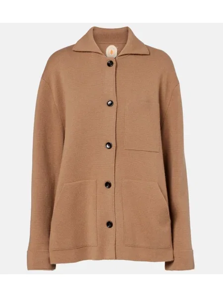 Vunena jakna Jardin Des Orangers smeđa