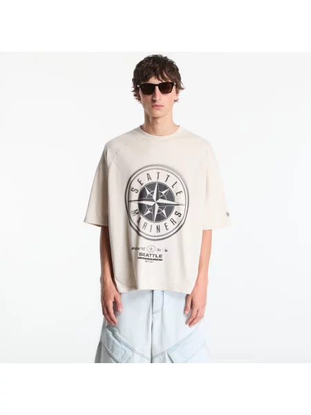 Tricou New Era cu strasuri bej