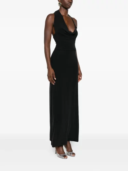 Rochie Aya Muse cu gât halter de costum albastru
