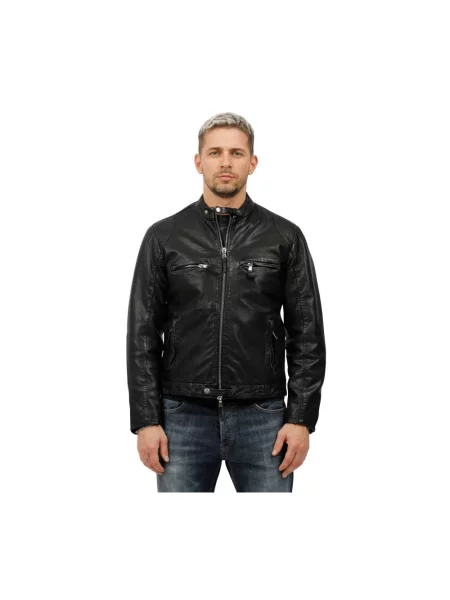 Kurtka skórzana The Jack Leathers czarna