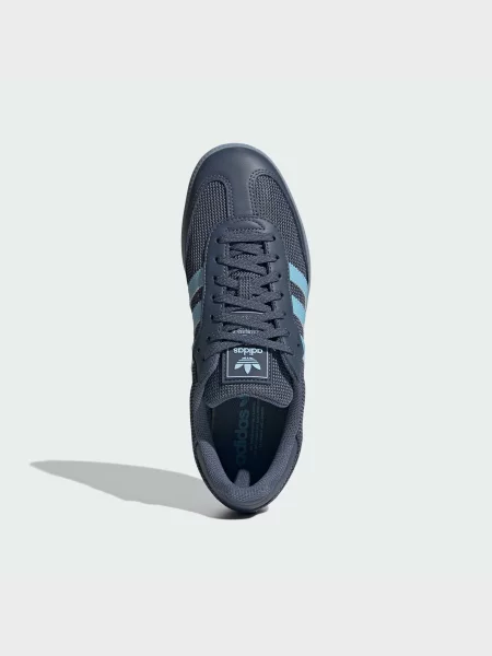 Кожаные кеды Adidas синие
