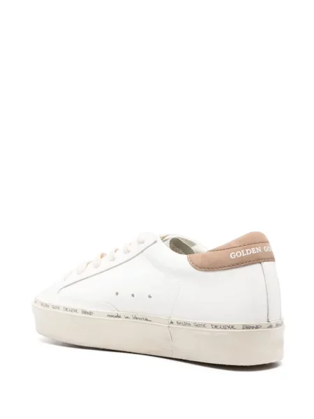 Nėriniuotos sportbačiai Golden Goose Hi Star su raišteliais balta