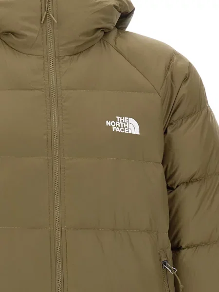 Geacă The North Face cu glugă maro