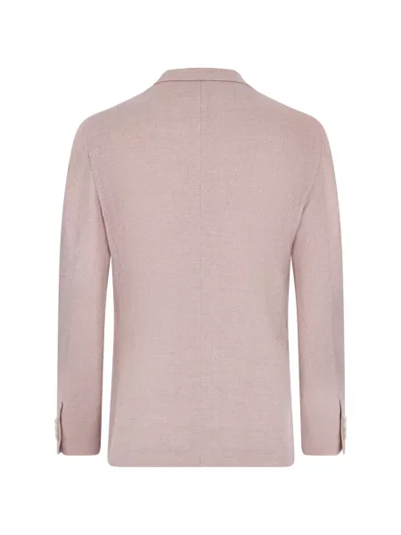 Sacou Tagliatore cu model herringbone roz