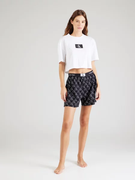 Calvin Klein Underwear Pijama Bleumarin alb