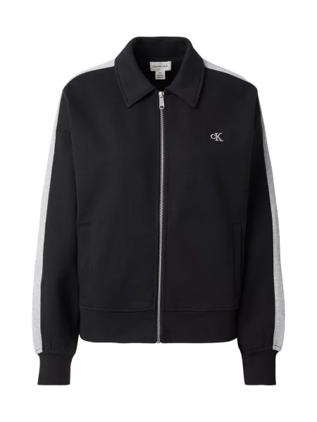 Calvin Klein Jeans Hanorac gri amestecat negru