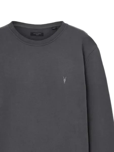 Pulover Allsaints cu broderie gri