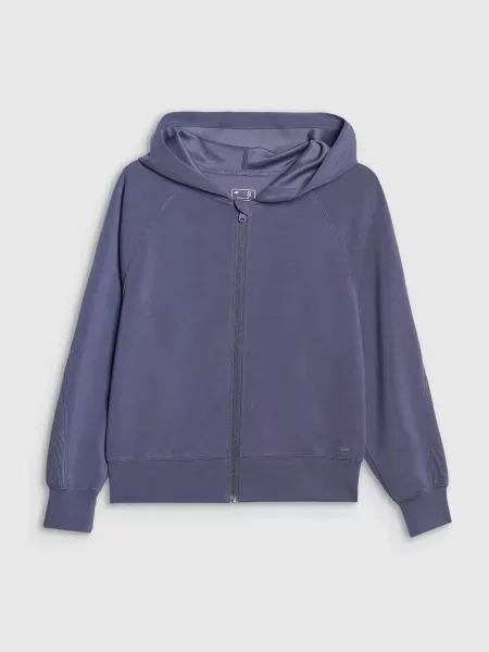 4F bluza na z kapturem XS niebieska