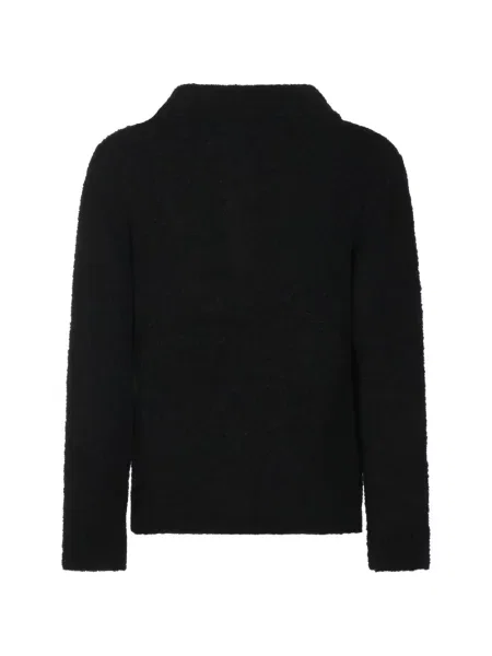 Gulerat bouclé tricou polo Seven Gauge negru