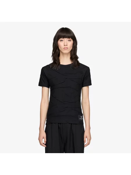 Tricou Pleated Short Sleeve Tee Black M negru