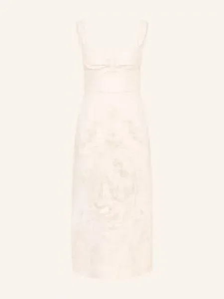 Zimmermann Sukienka Lniana Drape weiss