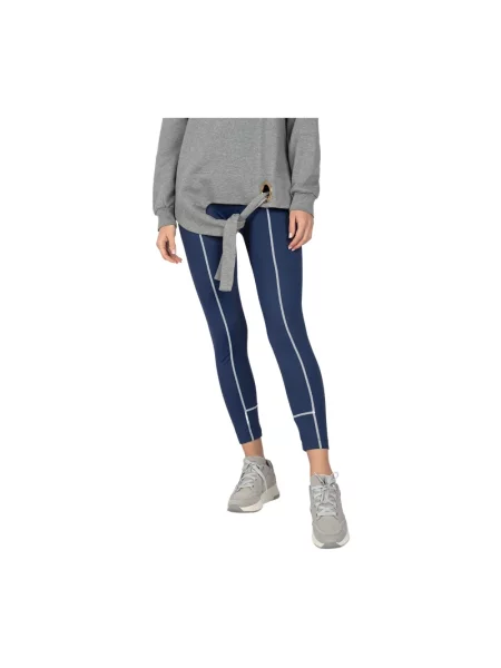 Legginsy Trussardi niebieskie