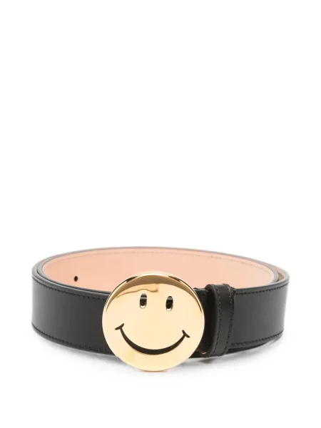 Cu centură curea Moschino din piele negru