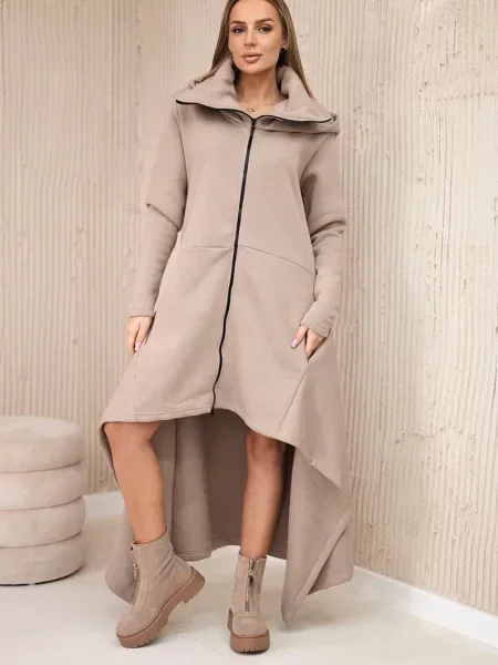 Bluza Kesi ocieplana garniturowa beżowa