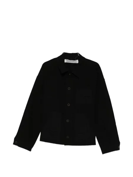 Риза Individual Sentiments кръпка джобове черно