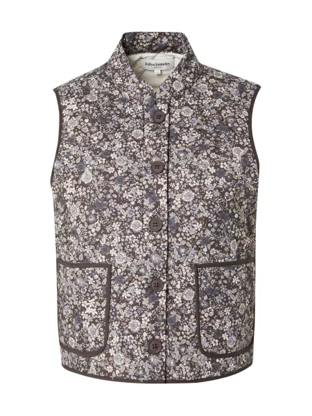 Lollys Laundry Vestă Cairo albastru porumbel / albastru deschis / negru alb