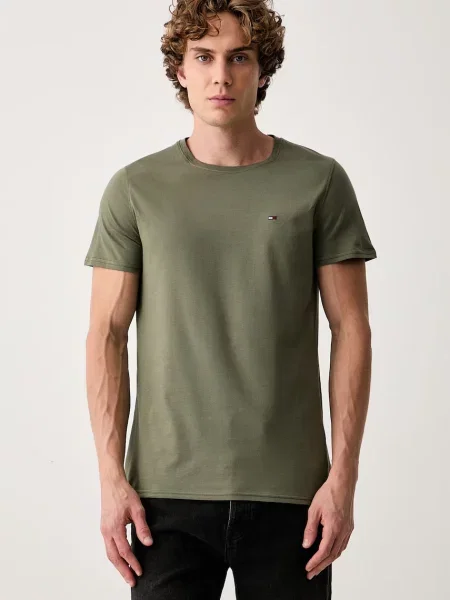 Tommy Jeans tričko pánske zelená
