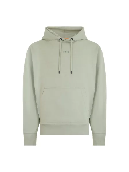 Bluza z kapturem Boss z kapturem zielona