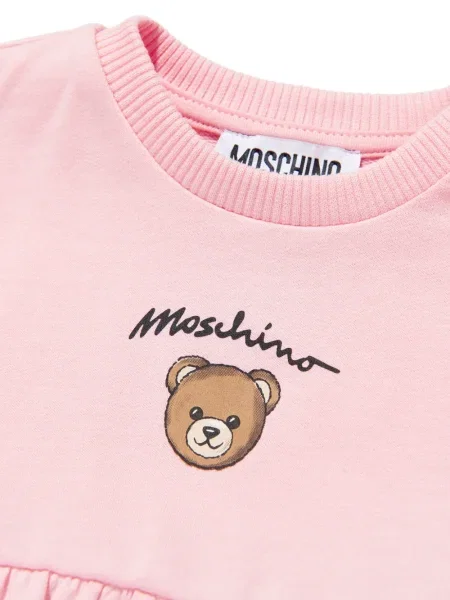 Sukienka dziecięca Moschino różowa