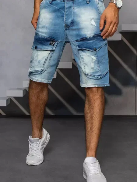 Pantaloni scurți din denim Dstreet albastru