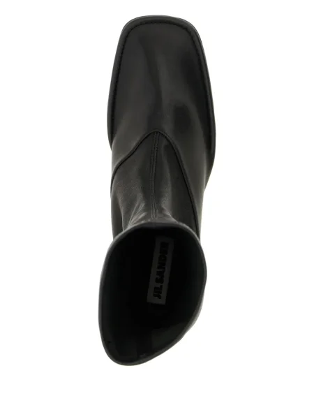 Botine Jil Sander din piele negru