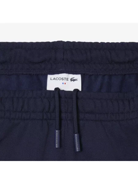 Lacoste Spodnie Dresowe Wide Leg granatowe