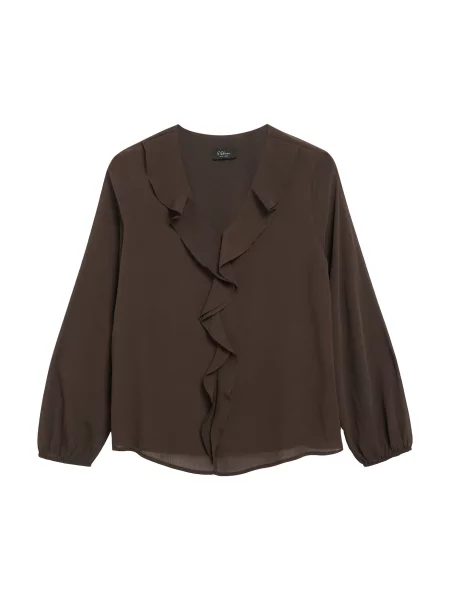 S.Oliver BLACK LABEL Bluză maro închis negru