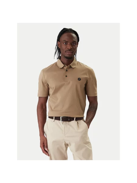 BOSS Polo marškinėliai Parris 01 smėlio