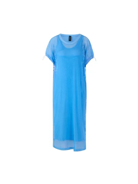 Sukienka maxi Marc Cain niebieska