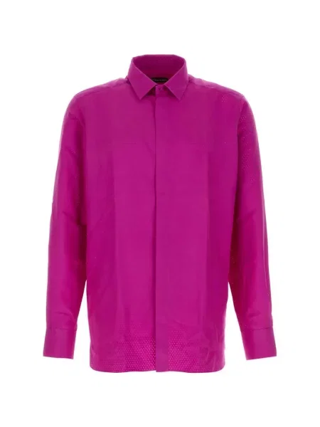 Cămașă Tom Ford de mătase roz