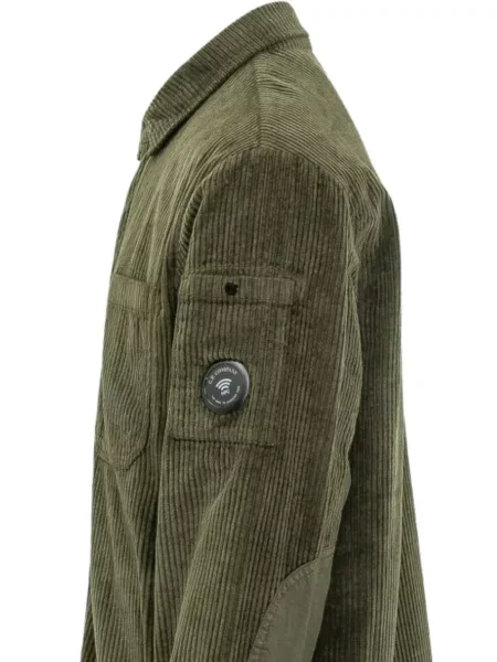Cămașă C.p. Company de catifea cord verde