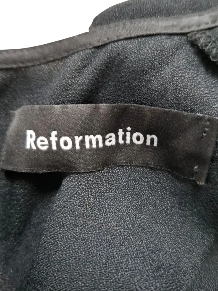 Rochie mini Reformation fără mâneci de costum negru