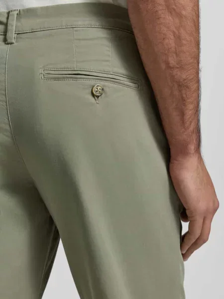 Chinosy o kroju slim fit z mieszanki bawełny ekologicznej model NEW MILES’ Selected Homme