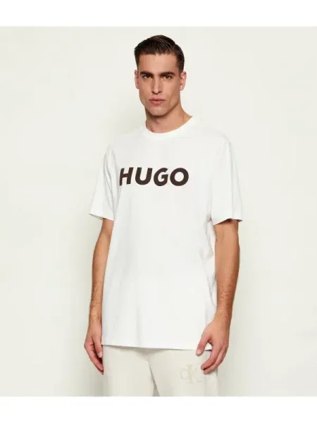 HUGO Tricou | alb