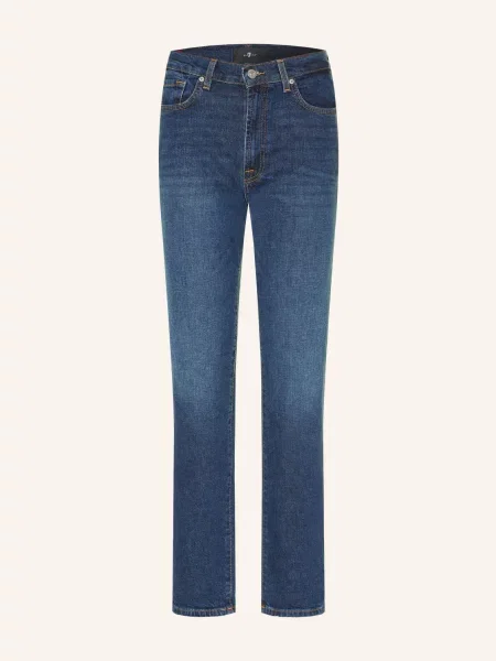 7 For All Mankind Rovné Džíny High Rise Straight deepflow