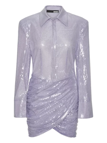Rochie mini Rotate Birger Christensen cu paiete de costum violet