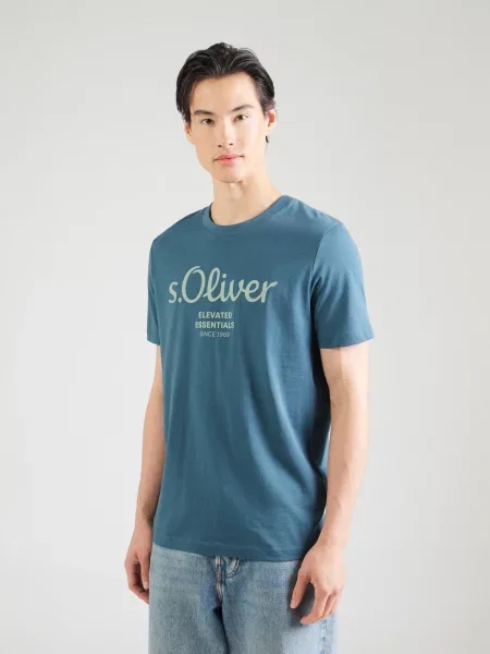 S.Oliver Tricou cyan / pastel verde