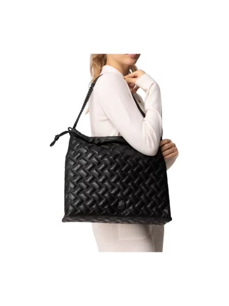 Kurt Geiger Torebki Kobieta ONE SIZE Skóra Kensington Shoulder Bag czarny
