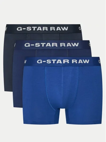 G-Star Raw Σετ μποξεράκια 3 τμχ μπλε