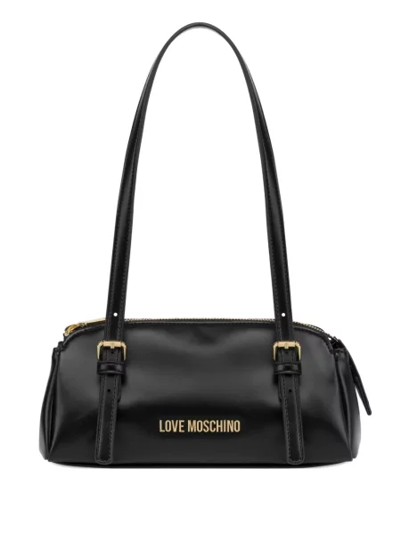 Geantă Love Moschino cu cataramă negru