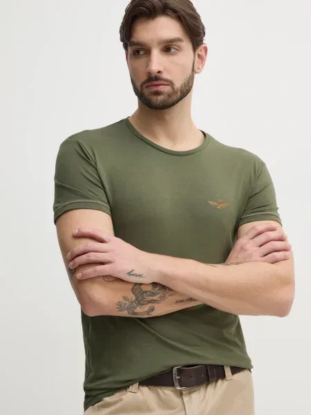 Aeronautica Militare tričko pánske s bavlnou zelená