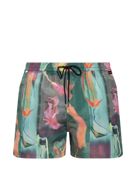 Slip de baie Paul Smith cu model floral cu imagine verde