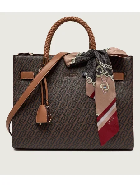 Geantă shopper Liu Jo din piele maro