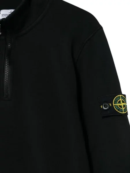 Bluza rozpinana dziecięca Stone Island czarna