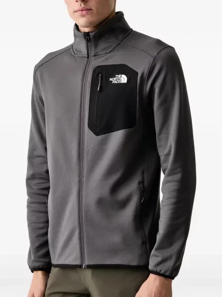 Hanorac cu fermoar The North Face gri