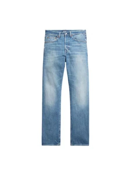 Polo Ralph Lauren jeansy high waist niebieskie