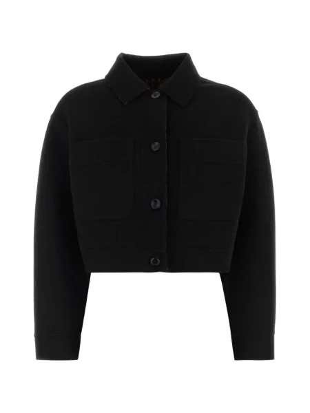 Decupat geacă Max Mara negru