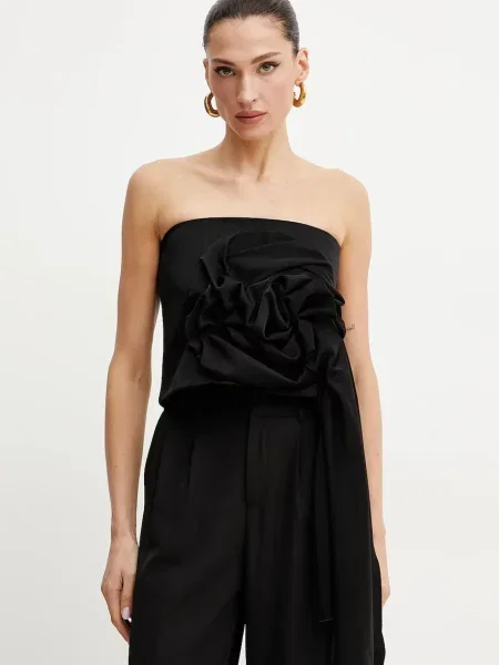 Marella bluză DOLORES femei cu imprimeu negru