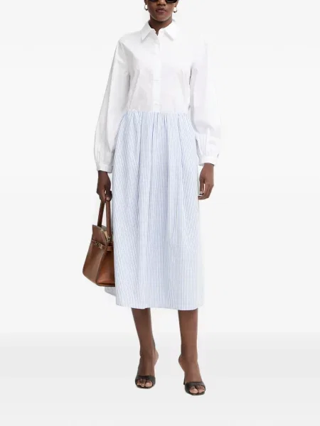 Fustă Armani Exchange cu dungi albastru