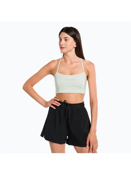 Olcsóbban. Calvin Klein Low Support seaspray fitness melltartó. Méret: M zöld